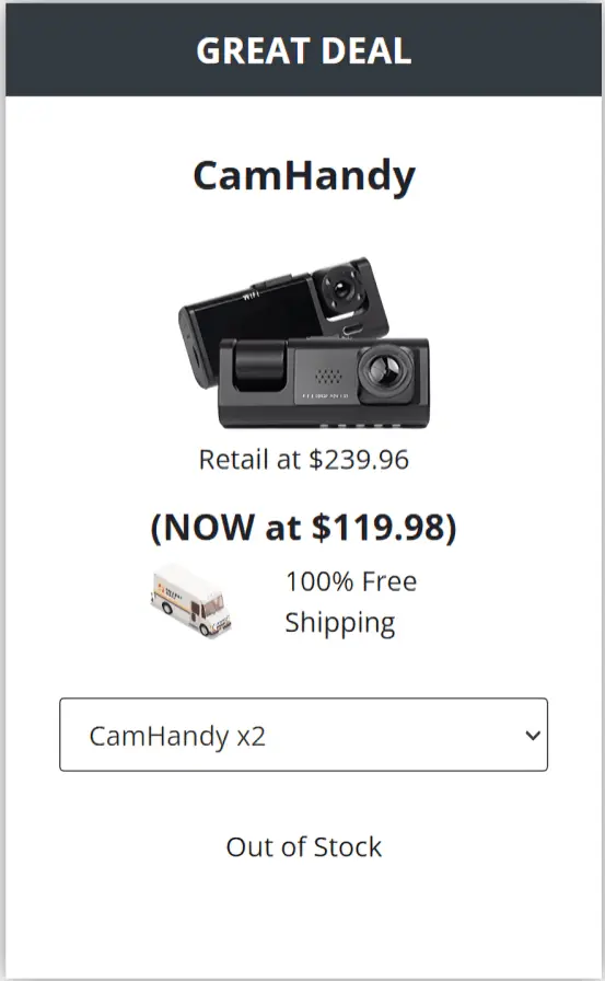 Camhandy offer price